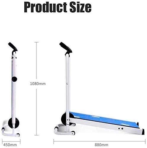 Image of Treadmill Household Simple Mechanical Treadmill Small Multifunctional Mechanical Low Noise Walking Machine Fitness Equipment (Black)