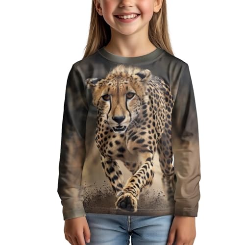 Image of Uourmeti Long Sleeve Tops for Boys Graphic T Shirts Teen Girls Active Pullover Tees