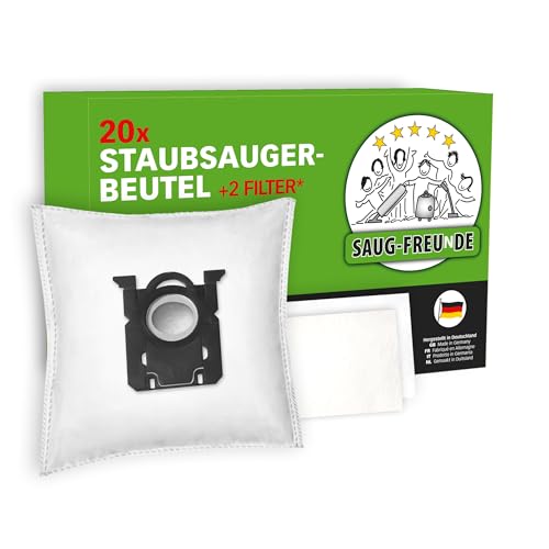 SAUG-FREUnDE | 20 Sacs d'aspirateur pour PHILIPS PowerGo série: Power Go FC8245/09, FC8243/09, FC8241/09, FC8244/09, FC8240/09, FC8246/09, FC8242/09,...