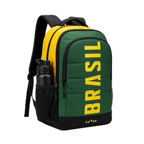 Mochila Brasil Copa 2026 Verde Amarela Grande