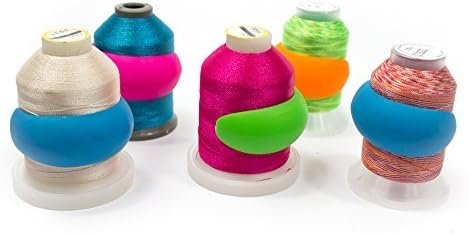 Lot of 48 Embroidery/Sewing Machine Thread Spools Savers - Mess Free Thread Spool Prevent Unwinding