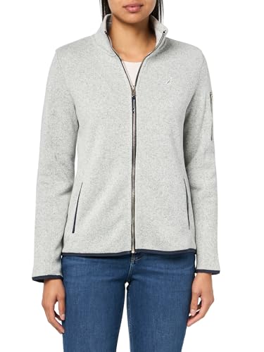 Nautica Women's Mockneck Zip Up Fleece Jacket