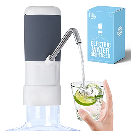 Bpa Free Water Dispenser 5 Gallon, Usb Charging Automatic Water Dispenser, Electric Drinking Water Pump Dispenser, Battery Power Portable Water Bottle Pump, Low Noise Water Jug Pump 1-5 Gallons Bottle
