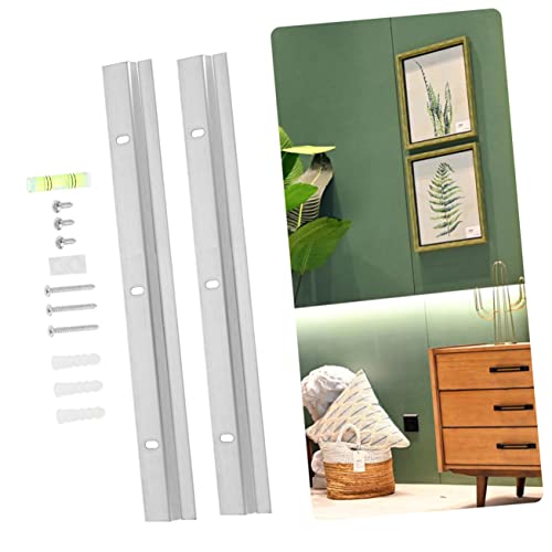 Image of DOITOOL 2sets French Cleat Interlocking Hardware Kit for Wall-Mounted Picture Frames and Mirrors Z-Shaped Brackets for Renovations Exhibitions and Home