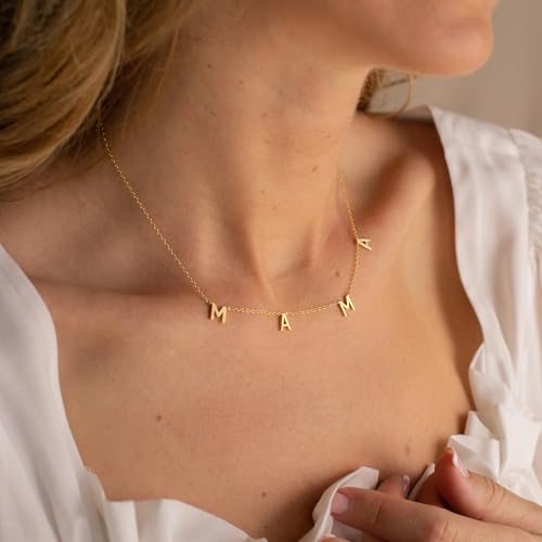 Mama Necklaces for Women, Mother's Day Gifts for Mom, 14K Gold Plated Dainty Necklace Non Tarnish Jewelry, Gifts for New Mom2