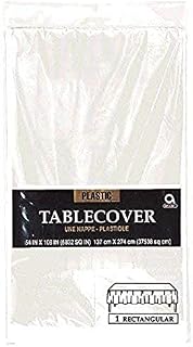 Amscan 77015-86 - Clear Transparent Plastic Lined Paper Party Table Cover - 1.37m x 2.74m