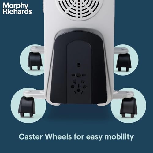 Image of Morphy Richards OFR 11F 11-Fin 2900W Oil Filled Radiator Room Heater | Adjustable Thermostat | Safety Tilt & Auto Thermal Shutoff | Castor Wheels for Easy Mobility | Silent Heating