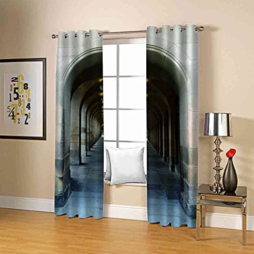 Rideaux occultants d'enfant 3D impression architecturale 100% polyester - 5