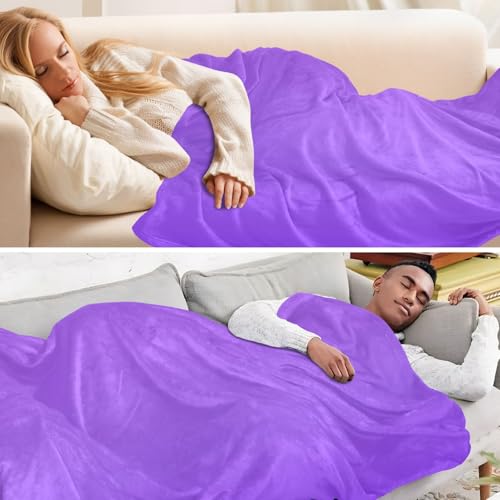 Couverture violette dégradée de lit jeté confortable haut de gamme - 6