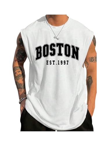 Image of The Modern Soul Men Cotton Blend Athletic Gym Tank Tops Sleeveless Sports Vest