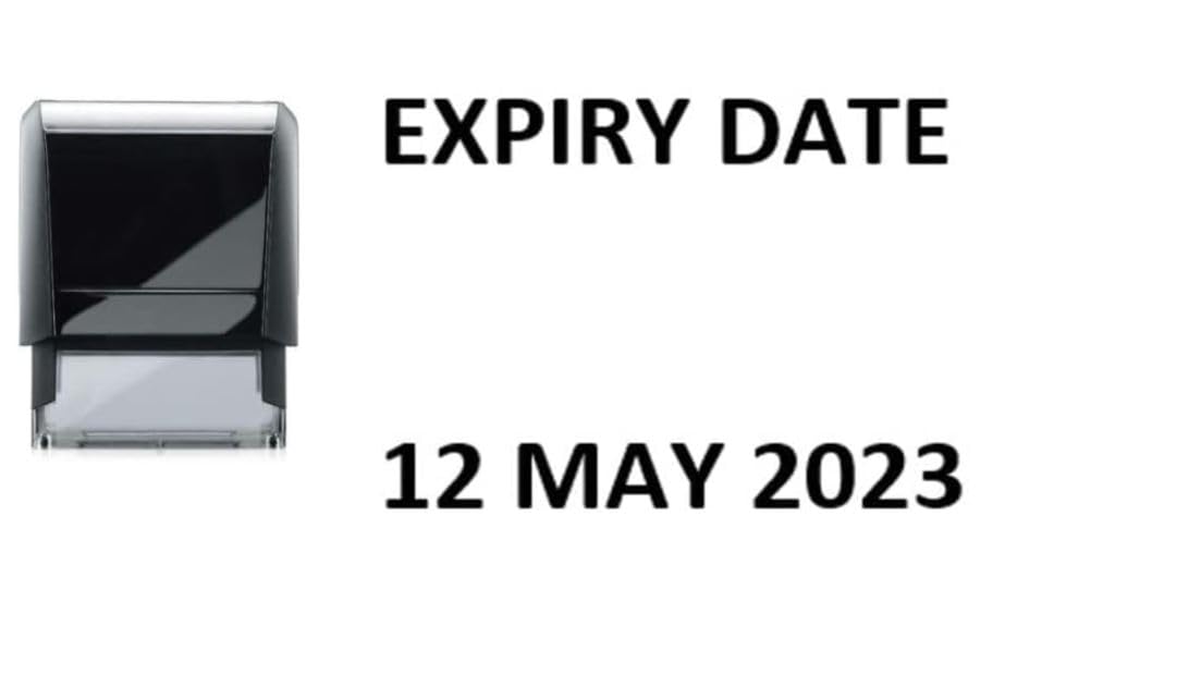 Expiry Date - self Inking Dater Stamp 5260/Dater - 40mm x 20mm Black Ink