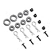 Hobbypark for 1/10 Traxxas Slash 4x4 Upgrade Parts Aluminum Left & Right Steering Blocks Caster Stub Axle Carriers with Ball Bearings Replace 6837X 6832X 1952X Option