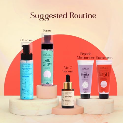 Image of Sunscreen SPF 50 PA+++ with Niacinamide, Kojic Acid & Kakadu Plum | Ultralight, No White Cast Sunscreen for Oily & Dry Skin | Brightening, Hydrating & Barrier Repair | Non-Greasy, Vegan & Paraben-Free | For Men & Women | 50ml