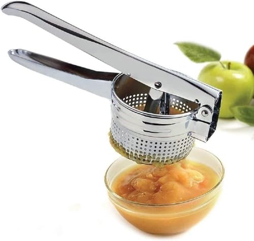 Heavy Duty Knoblauch-Presse-Brecher-Masher mit abnehmbarem Liner.Rostbeständiges Edelstahl-Ingwer-Werkzeug für Nüsse Samen Kürbispüree.