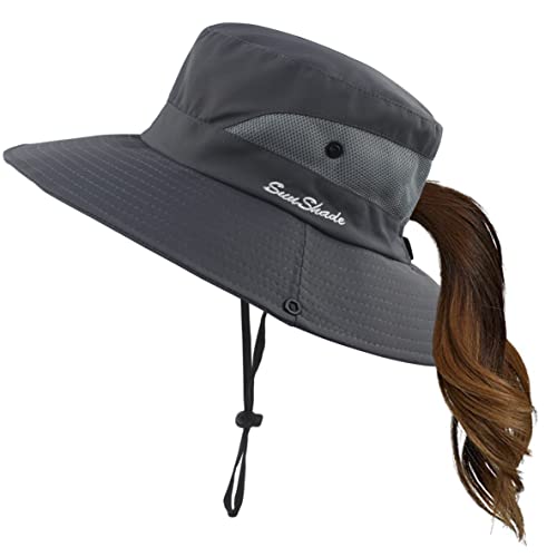 Sombrero de verano para mujer con ala ancha y protección UV miniatura 1