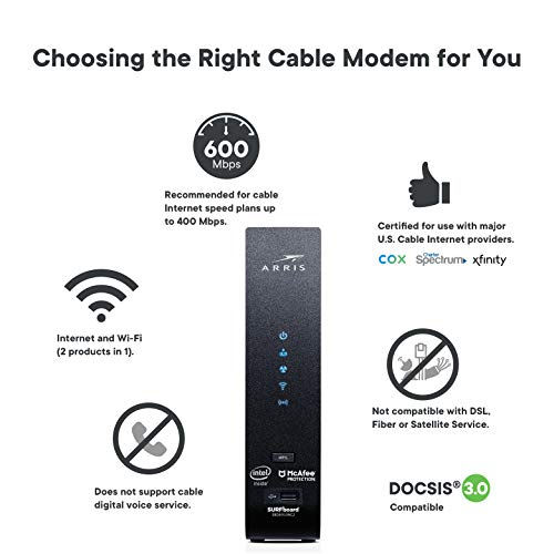 Arris SBG7400AC2 Docsis 3.0 Cable Modem & Ac2350 Wi-Fi Router thumb #6