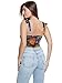 GUESS Women's Eco Tied Margot Mesh Corset Top, Garden Glow Print