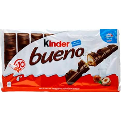 Kinder Bueno Barres Chocolatées Lait/Noisette T10 430 g