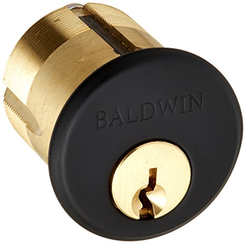 Baldwin 8324 1-3/8" Mortise Cylinder C Keyway, Satin Black Baldwin 8324 1-3/8" Mortise Cylinder C Keyway, Satin Black
