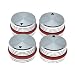 Dopro 4-Pack 25 * 15.5mm Set Screw Style Aluminium Potentiometer Knobs 1/4