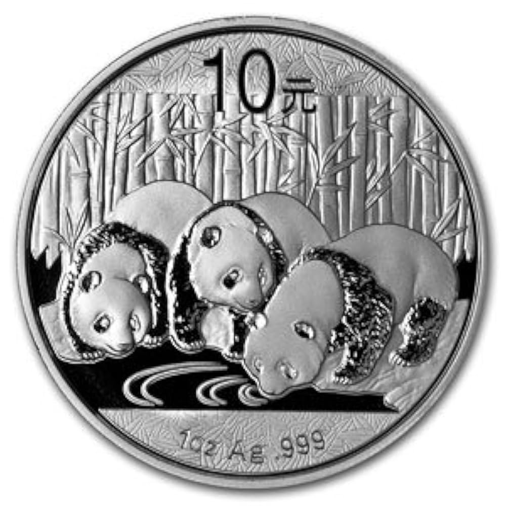 パンダ銀貨　1oz 10元　1999 中国パンダ銀貨 1999年 1oz 10元 - メルカリ
