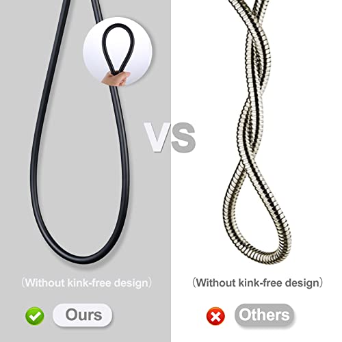 Shower Hose, 79 Inches Extra Long Shower Head Hose Extension for Bathing Toilet Cleaning Dogs Bathroom Bathing Matte Black Handheld Shower Hose Shower Hose, 79 Inches Extra Long Shower Head Hose Extension for Bathing Toilet Cleaning Dogs Bathroom Bathing Matte Black Handheld Shower Hose