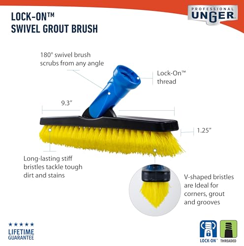Image of Unger Swivel Grout Brush 5.5 inch (Pack of 12)