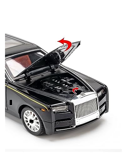Modelo a escala 1:18 Rolls-Royce Phantom blanco miniatura 4