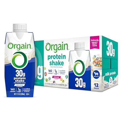 Orgain 30g High Protein Shake, Fruity Cereal (12-Pack)