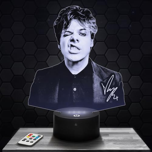 Lampephoto.fr - Lampe 3D Yung blud Chanteur Musique Britannique, Veilleuse Tactile Led, Effet Hologramme 3D, Idée Cadeau Noël Anniversaire Homme Femme, Objet décoration chambre