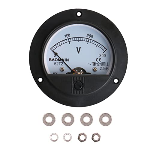 Image of BAOMAIN 62T2 AC 0-300V Class 2.5 Analog Panel Volt Meter