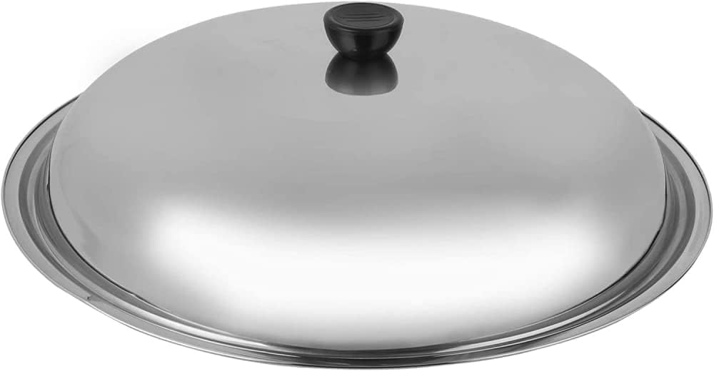 Coperchio per pentola Coperchio in Acciaio Inox Coperchio per Padella Coperchio per pentola Wok con Manico Coperchio per pentola da Cucina Coperchio Universale