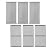 BBQration 17" Grill Grates and Emitter for Charbroil TRU Infrared 3-Burner 463242516 466242515 466242516 466242615 466242616 463355220 463342420 Grill Parts for Charbroil Grill Replacement Parts