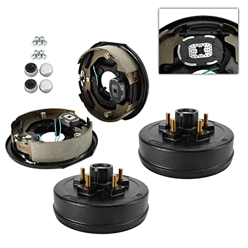 Vipjq Trailer 10"-5 On 4-1/2 Hub Drum Kits W/-10" Electric Brakes For 3.5K Axle #TOP2