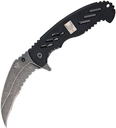 Black Stonewash Linerlock