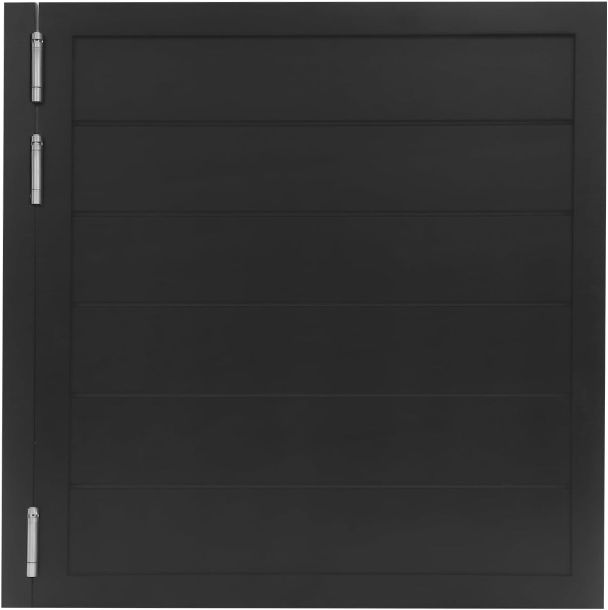 Undercat Swinging Door Solid Wood Cafe Door with 3 Spring Hinges, Saloon Door for Hallway Kitchen Bar Pub Entrance Partition (35.4x35.4in), Black
