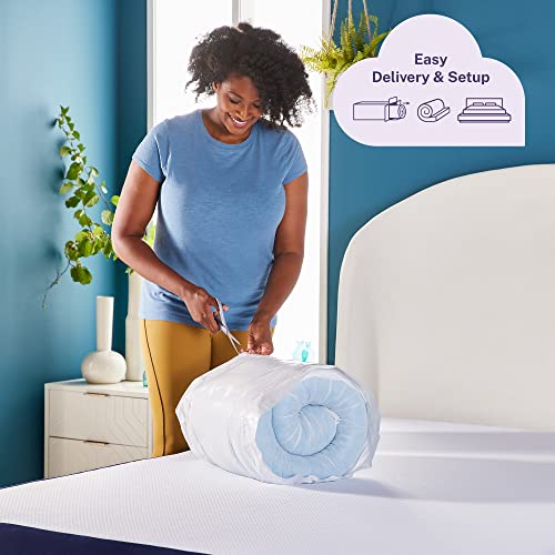 Image of Sleep Innovations Dual Layer 4 Inch Memory Foam Mattress Topper, California King Size, Medium Support, 2 Inch Cooling Gel Memory Foam Plus 2 Inch Pillow Top Cover