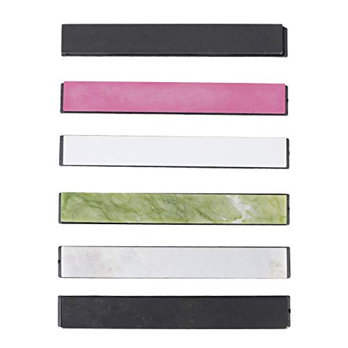 XHTLLO 6PCS Incisiveening Stunique s Set, Kitchen Knife Whetstunique Incisiveener Kit with Multiple Grits