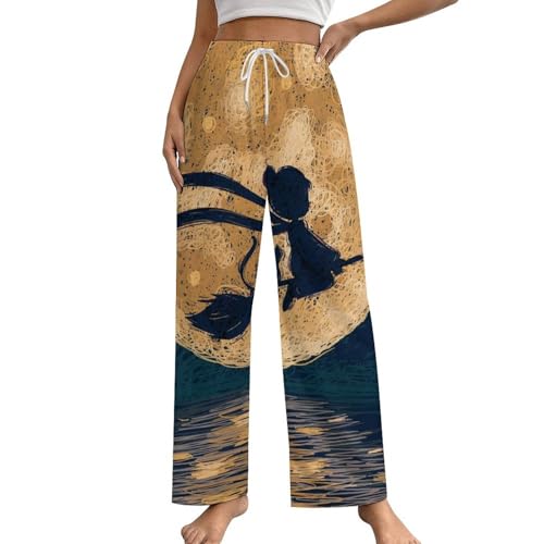 Pantalon de pyjama femme Petite Sorcière en taille S avec poches