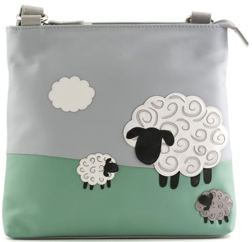 Sac à bandoulière en cuir Mala Leather Valais 7367_21 léger et sécurisé