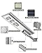 Commercial Solar Street Light, 30000LM Solar Street Lamp Dusk to Dawn with Motion Sensor and Remote Control, 6000K Super Bright Outdoor Light, ST300-033