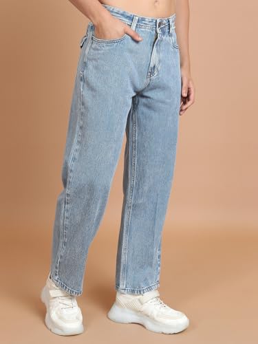 Image of Highlander Men's Loose Fit Jeans | Wide Leg | Mid Rise | Cotton | Jeans for Man