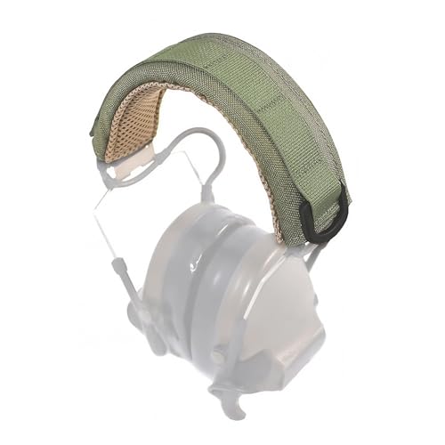 Topyond Cubierta De Auriculares Con Diadema Extendida Militar Táctica Pro, Diseño MOLLE, Adecuada Para Caza Al Aire Libre(ejercito verde)