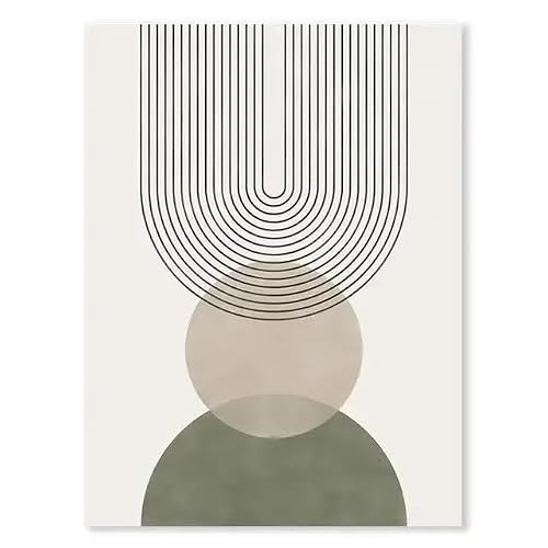 Sage Green Bohemian Wall Art Nordic Abstract Plant Leaves Canvas Prints for Modern Home Decor Wall Art Prints Ideal(70x90cm(26x35in)/No frame)