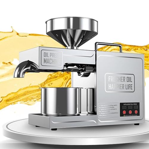 Estrattore Di Olio Pressa Per Olio Commerciale 820w Macchina Per Estrazione, Macchina Elettrica Per Olios Freddo/Caldo, Estrattore Per Olios Di Noci In Acciaio Inossidabile Semi Di Lino Arachidi
