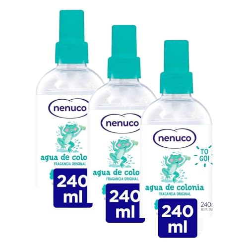 Nenuco Agua de Colonia recomendado para Bebés Recién Nacido (A partir de 3 meses), Fragancia Original - Formato Spray 240 ml (Paquete de 3)