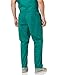 Amazon Essentials Men's Elastic Waistband Straight Leg Scrub Pant with Drawstring, Teal Blue, Large