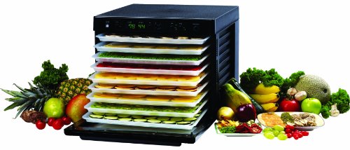 Tribest Sedona SD-P9000 Digitally Controlled Food Dehydrator With BPA-Free Trays, Black, Large - Thumbnail 4