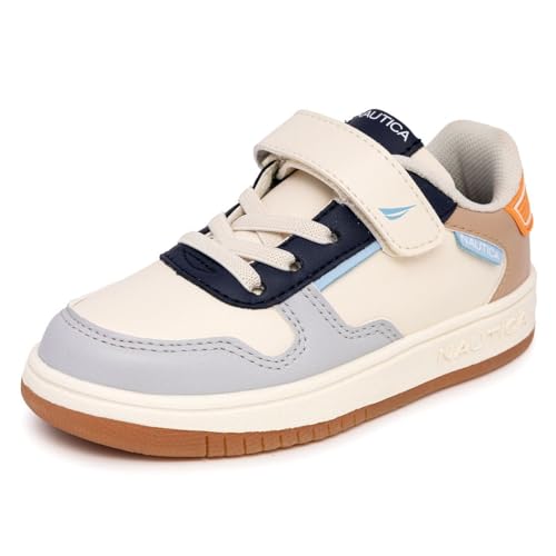 Nautica Kids Adjustable Strap Shoes | Comfortable Casual Sneakers for Boys and Girls, Toddlers & Little Kids