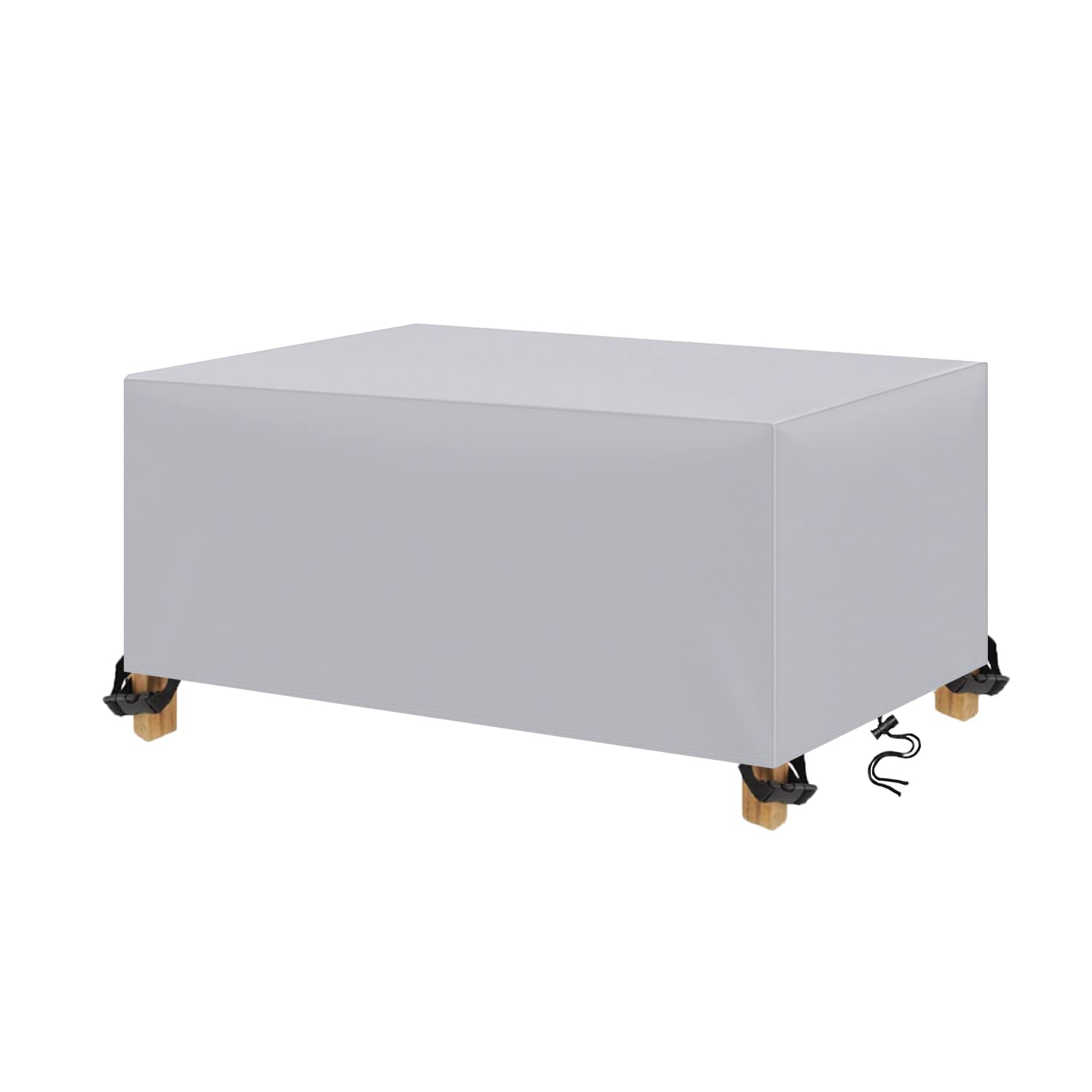 Abdeckhaube Gartenmöbel Rechteckig,Abdeckhaube Terrassenmöbel,Wasserdicht Abdeckplane Gartenmöbel,Wasserdicht,Winddicht,UV-Beständiges,420D Oxford Gewebe Schutzhülle(210x110x90cm,Grau)